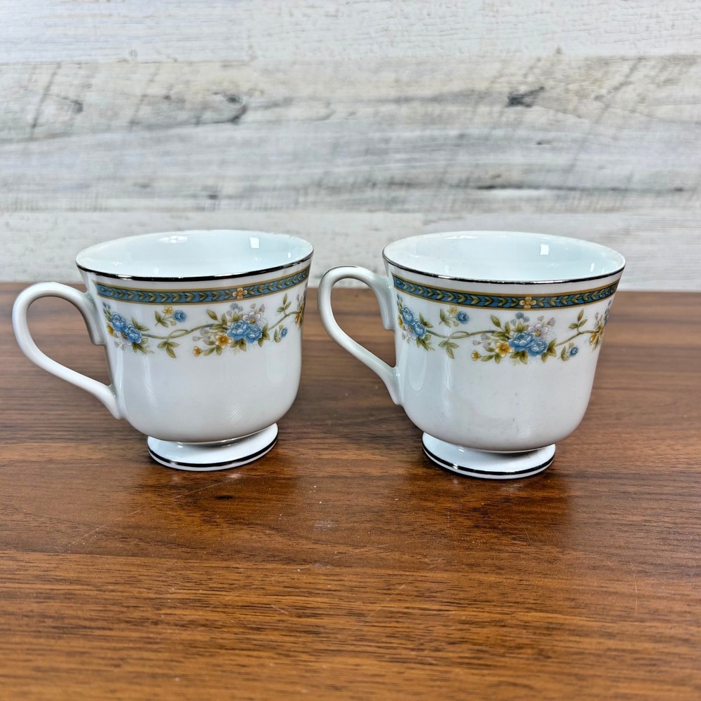 Vintage FOUR CROWN China 1970's Barclay 519 JAPAN Two Coffee cups